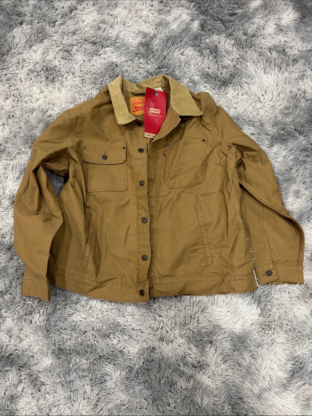 Levi's Brown/Tan Canvas Trucker Jacket